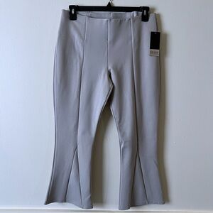 Slim Factor Pants by Investments Womens Cream Capri  Flare  Ponte  NWT SZ L